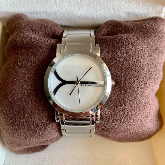 BCBG Maxazria BG8210 White Dial Stainless Steel Women's Watch - Picture 1 of 9